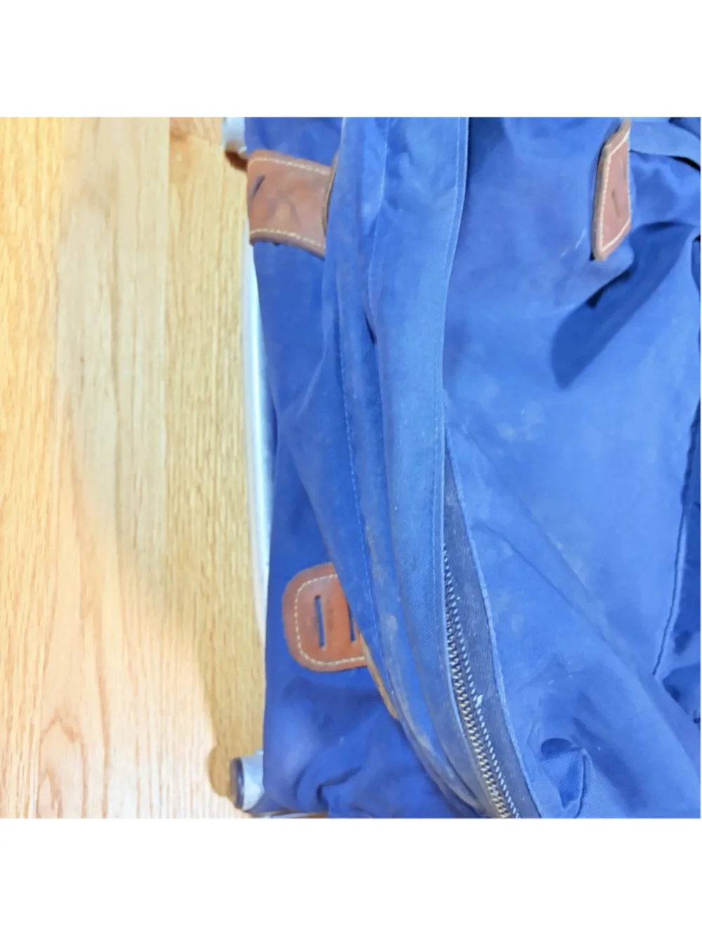 Vintage 70s THE NORTH FACE Brown Label External Frame Backpack Blue Made USA
